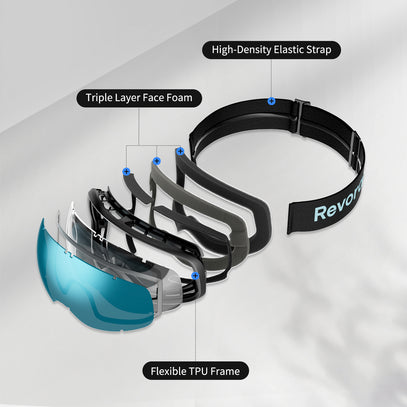 Revoray-N2-ski goggles-Italy Anti-Fog-REVO Vacuum Coating-Blue-6
