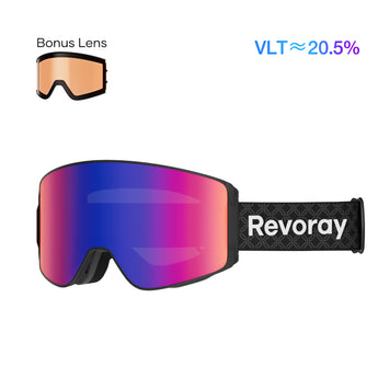Revoray-M1-Ski Goggles-XPatina-Tech Pro High-contrast-Purple Red-1