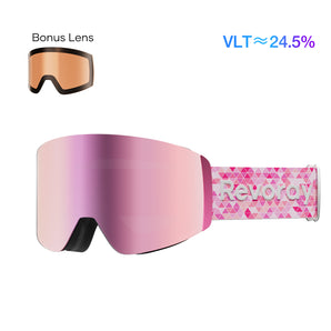 Revoray-M Pro-Ski Goggles-XPatina-Tech Pro High-contrast-Pink-1