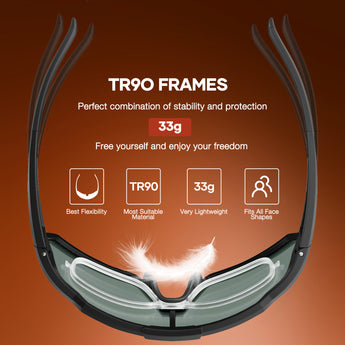 Revoray-Y1-Cycling Sunglasses-
TR90 Frames
