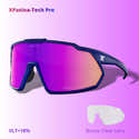 Lunettes De Sport RAVS - Pour Ski, Surf, Vélo - Verres Miroir Anti-reflets, Protection UV 100% - Avec Bande Et Cintre - 9