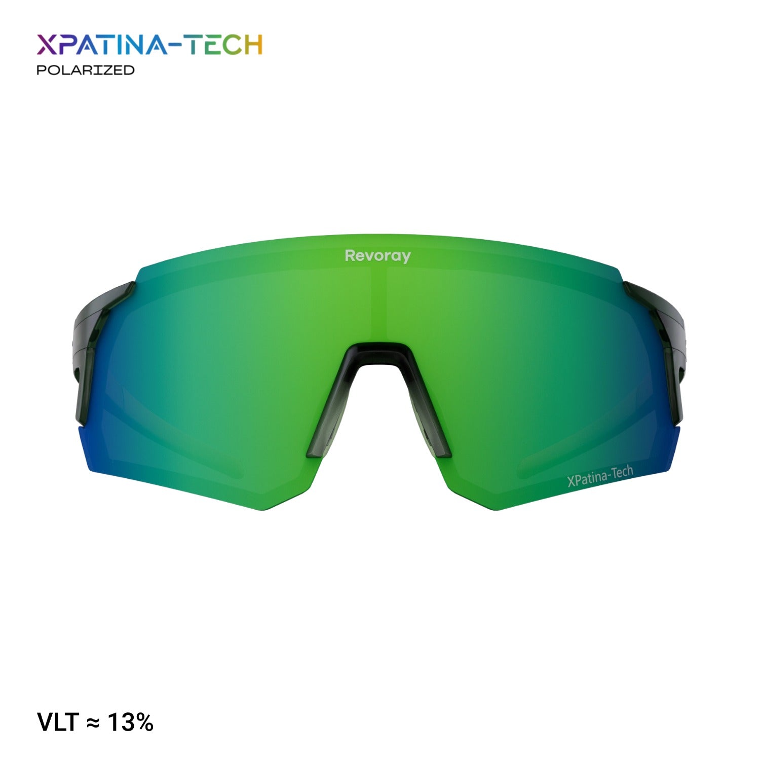 Revoray Arte sunglasses in a green polarized lens finish